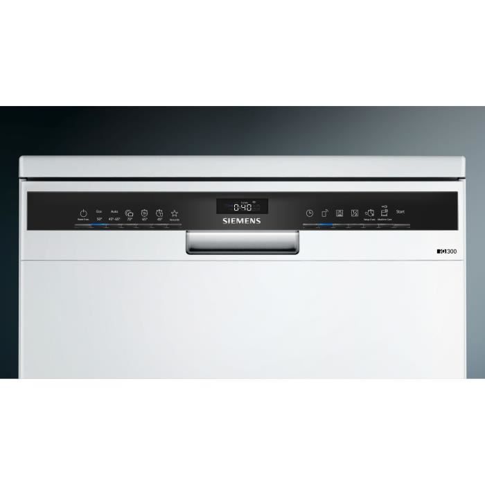 Lave-vaisselle Pose Libre SIEMENS SN23HW02ME IQ300 - 14 Couverts - Moteur Induction - L60cm - 42dB - Blanc