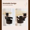 Desk Cup Holder Rotating Clip On Bottle Organizer Storage Rack for Coffee Drink Mugs Water Bottles