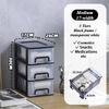 Multi-Drawer Plastic Storage Cabinet for Office and Home Desk Organization