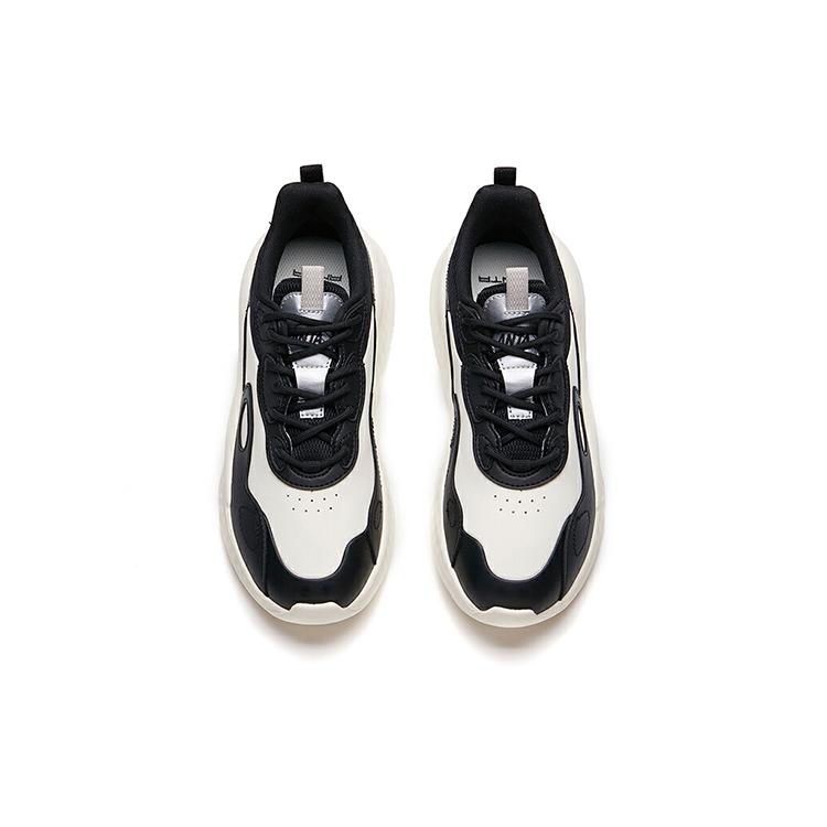 New ANTA Casual Shoes Women's Low top Ivory White/Black 122138862-4