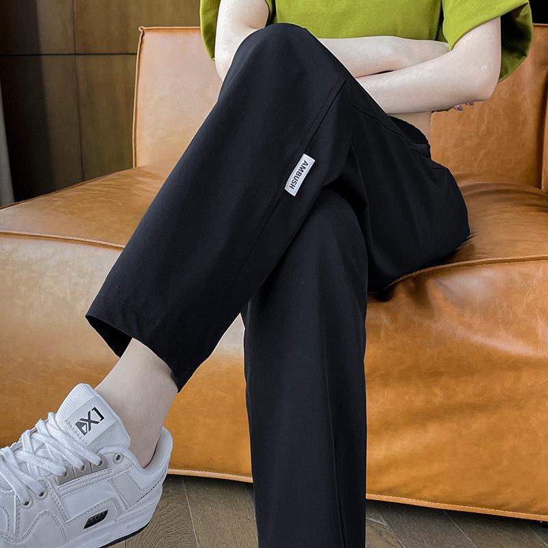 

2026 Women s Quick-Dry Ice Silk Harem Pants: Summer Thin, Anti-Mosquito, Cool & Casual Extra Large чёрный