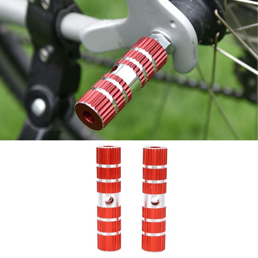 1 Pair Aluminum Alloy Bike Pegs 100mm Rear Bike Pegs Durable Cycle Pedal Axle Pegs BMX Cycling