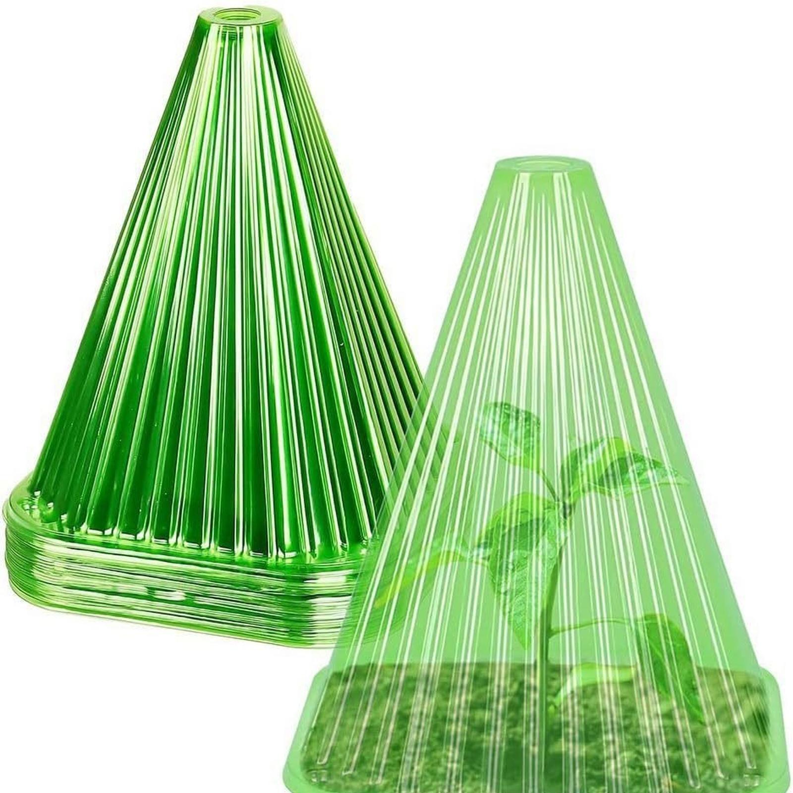 

Plant Covers with Ventilation Top Garden Cloches Plant Bell Cover Sunscreen for Seed Plants Flower one size зелений