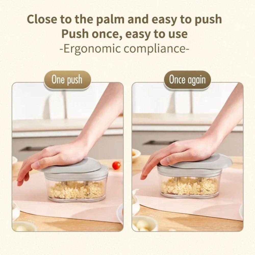 Hand Push Design Manual Garlic Masher Labor-saving Vegetable Chopper Garlic Chopper  Restaurants