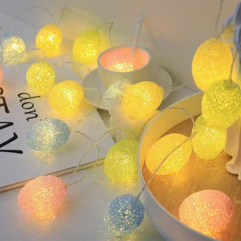 Warm White Easter String Lights LED Lighting Cracked Egg LED Light Easter Party