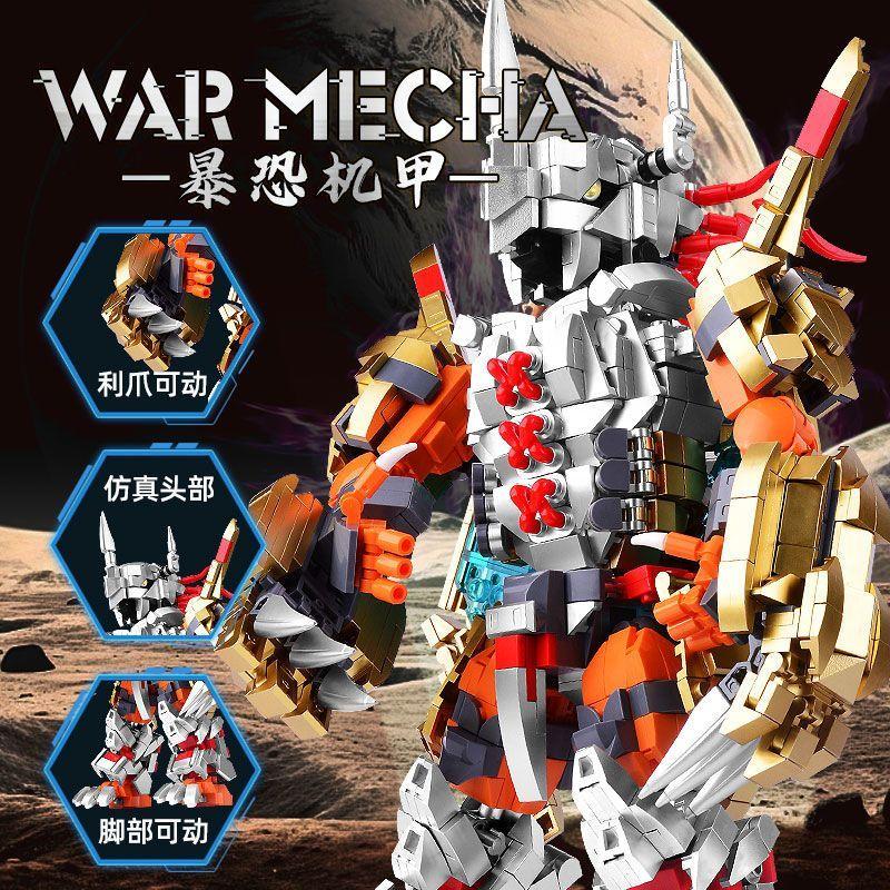 Sembo Block Digimon Adventure Anime Block Action Doll Model Garudamon Metal Greymon Children'S Model Puzzle Toy Birthday Gift
