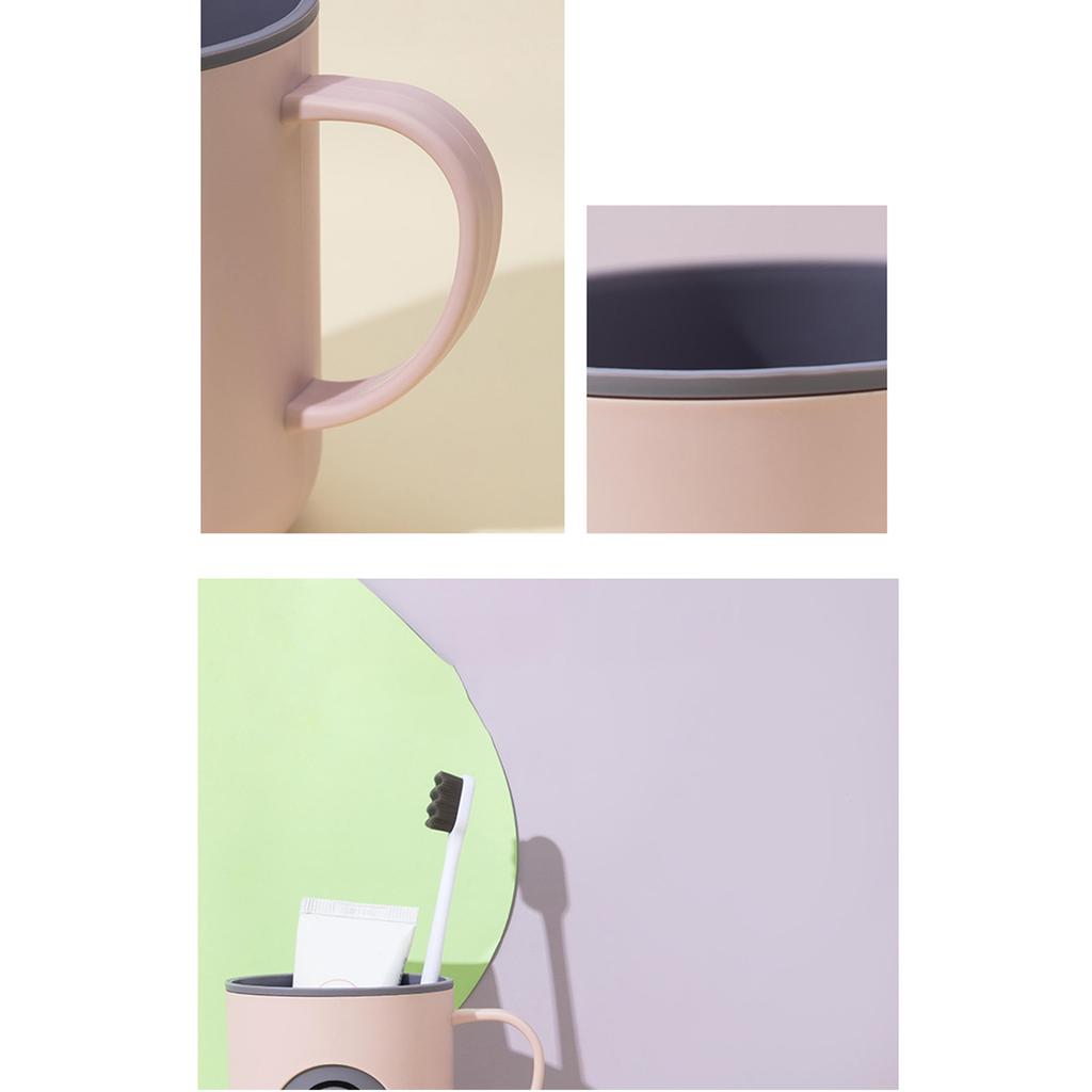 Kelímek na zubní kartáček Dvoubarevný Kreslený Kreativní PP s Uchem Kelímek na ústní vodu do Koupelny