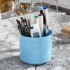 Japanese Style Simple Rotating Storage Cups For Makeup Brushes Pens Large Capacity Desktop Organizers Plastic Bathroom Countertop