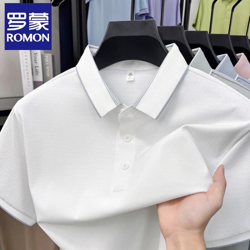 Luomeng Men s Ice Silk Short Sleeve Polo Shirt 52