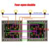 Modern 86 Toggle Switches Panel Component Artistic Designs Strong Electrical Switches Panels for Hoime Office