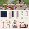 Modern Design Outdoor Picnic Mat Waterproof Picnic Blanket Portable Foldable Beach Mat for Outdoor Activities Camping Blanket