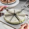 1 Pezzo Tagliatorta Slicer in Acciaio Inossidabile - Marcatore Porzioni Pasticceria Divisore Torta Pizza per 4-10 Fette Uniformi Strumento da Cucina per Pasticceria