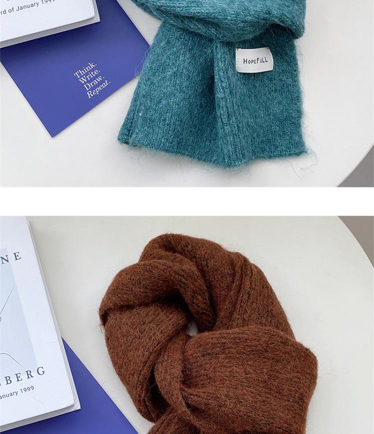 Women's Red Winter Knitted Scarf - New Year & Christmas Style Versatile Shawl & Neck Warmer