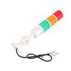 LED Signal Tower Light 3 Tier Red Yellow Green IP54 Foldable Industrial Warning Lamp with Buzzer DC24V