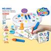 Interaktives grenzüberschreitendes Kinder-Kunstset: Kritzeln, Zeichnen, Malen, Stempel, Pädagogisches Handgemachtes Spielzeug & Geschenke
