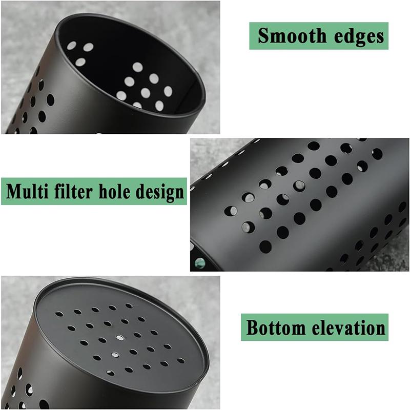 2Pcs Stainless Steel Cutlery Holder Kitchen Utensil Organizer Cooking Utensil Holder Countertop Organizer Cutlery Storage Rack