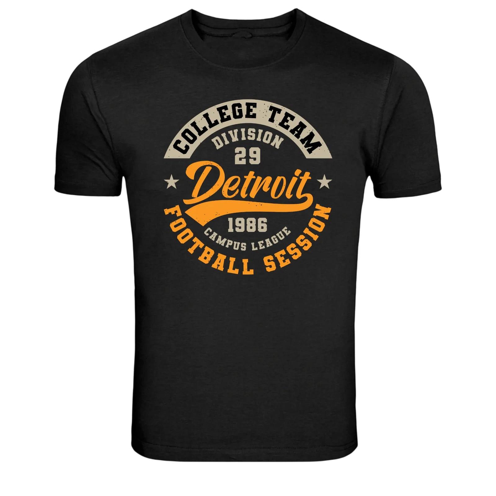 Detroit College Team Football Session 1986 Vintage T-Shirt XXXXL