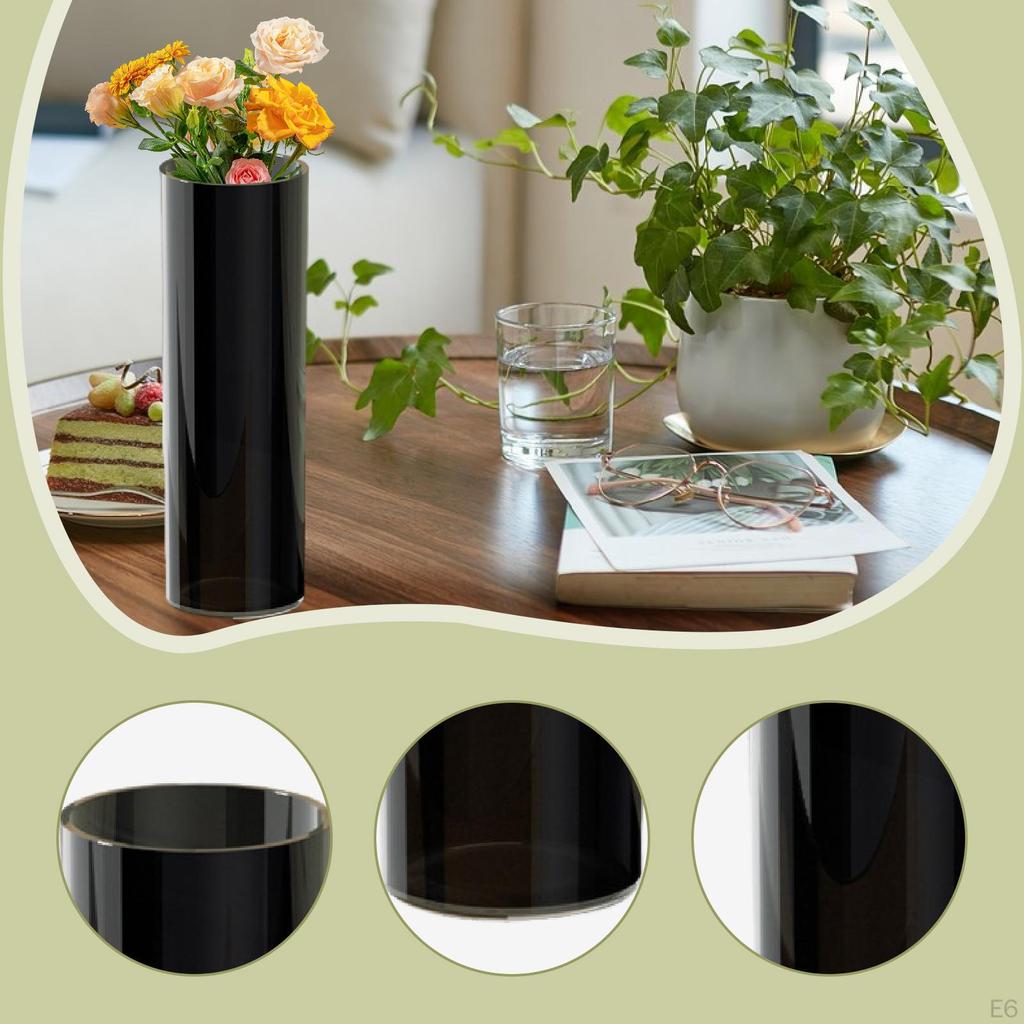 Cylindrical Vase for Plants, Ideal Home Decor Or As A Gift. Decorative Standing Planter
