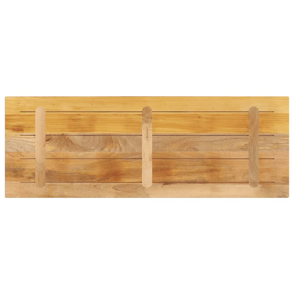 Table Top 140x50x3.8 Cm Rectangular Rough Solid Mango Wood