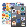 50 Text Father's Day Stickers Creative Thanksgiving Father's Day Birthday Greeting Card Decoration Stickers