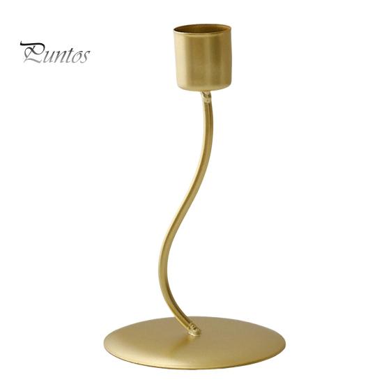 Taper Candle Holder Metal Curved Candle Holder Table Centerpiece Tapered Pillar Candles Holder for Wedding Festive Decor