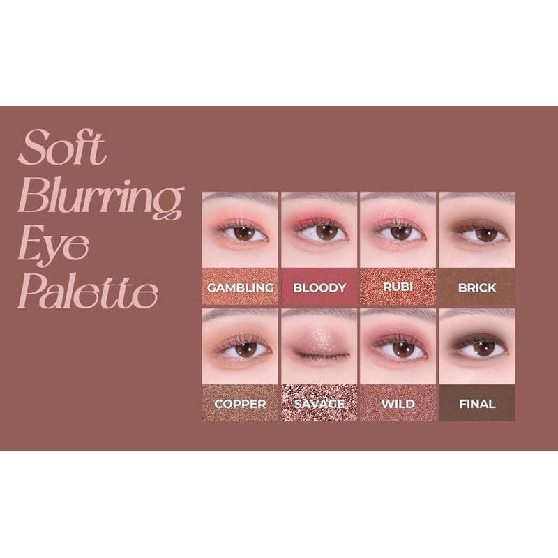 WAKEMAKE Soft Blurring Eye Palette Squid Game Edition