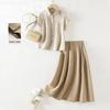 IHIMI Elegant Shirt & Skirt Set