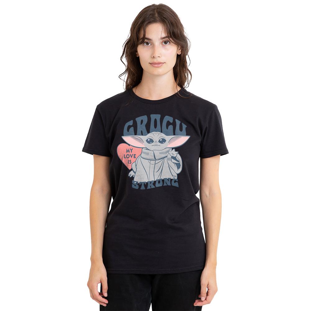 Star Wars: The Mandalorian Unisex Adult My Love Is Strong Baby Yoda T-Shirt