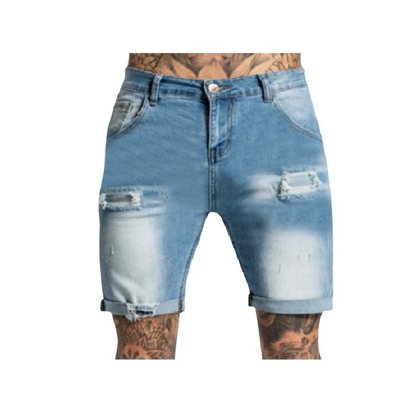 2026 Nuovi Jeans Strappati Casual Elasticizzati alla Moda da Uomo Pantaloni Corti