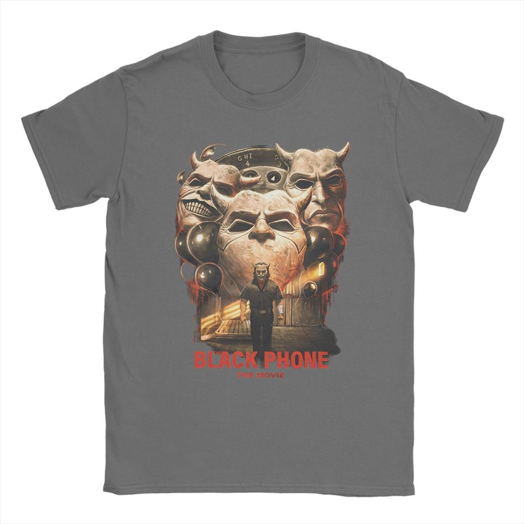 2025 Black Phone 2 Movies T-Shirt  Leisure T-Shirts Short Sleeve Streetwear Tops Summer Pure Cotton O Neck Plus Size 5XL Tees
