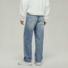 Jack & Jones Men's Loose Fit Distressed Washed Cotton Jeans