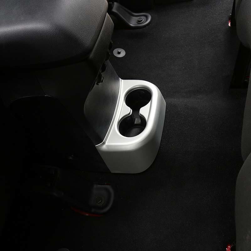 ABS Rear Cup Holder Decoration Protective Cover Sticker Fit For Jeep Wrangler JK 2011-2017 Interior Accessories