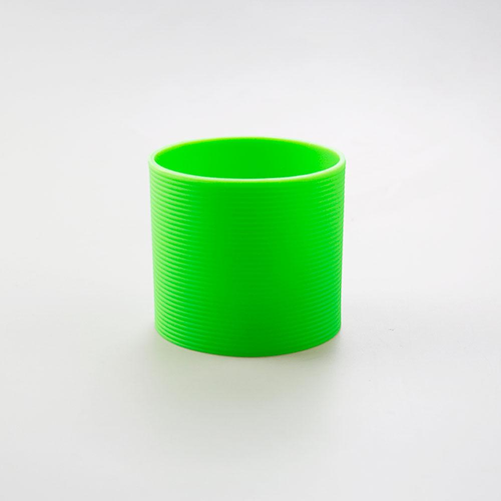 SW 1PC 16 Colors 6.5CM Silicone Cup Cover Stripes Non-slip Heat Insulated For Glass Cup Sleeve 65MM Water Bottle Cup Sleeve