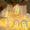 1.5/2/3m LED Christmas Decoration Wood House String Light Santa Claus Christmas Trees Battery USB String Lighting for Home Decor