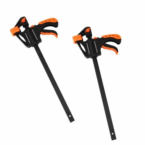 

E-Value Quick Bar Clamp ERC-300M, Quick and Easy Fixation, 48cm Deep x 20.5cm High x 3.3cm Wide, Set of 2