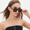 Y2K Vintage Double Bridge Square Pilot Sunglasses Oversized Big Frame Luxury Designer Shade for Women Men Punk