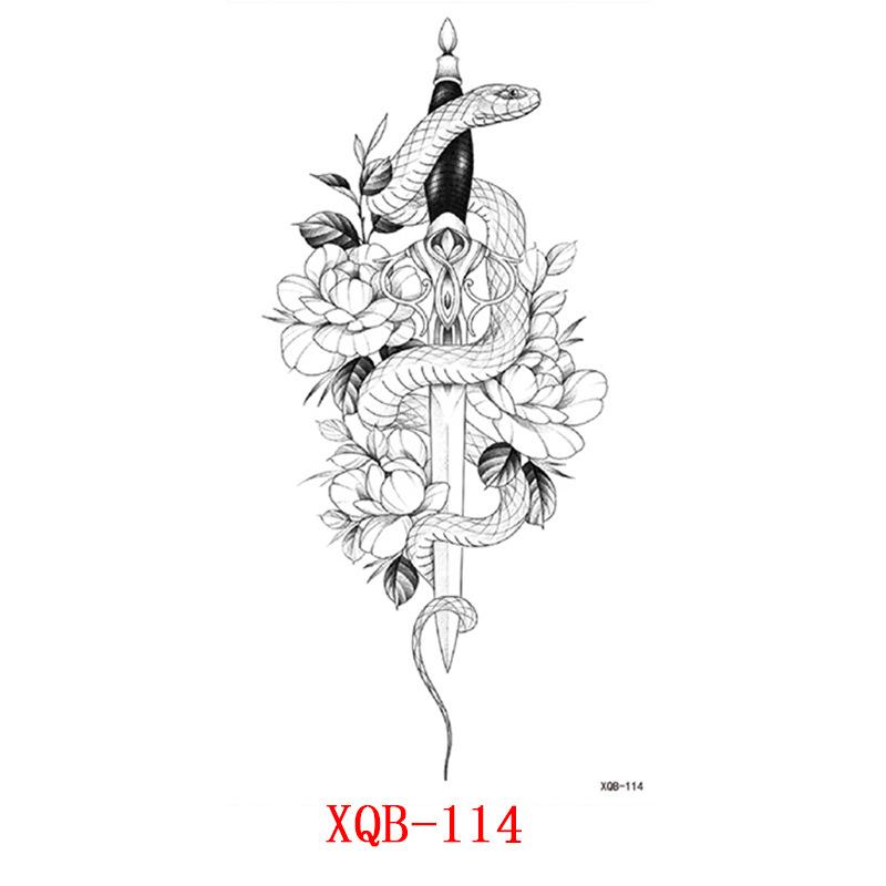 Small Full Arm Tattoo Stickers, Flower Letters, Animal Tattoo Stickers, Tattoo Stickers Tattoo