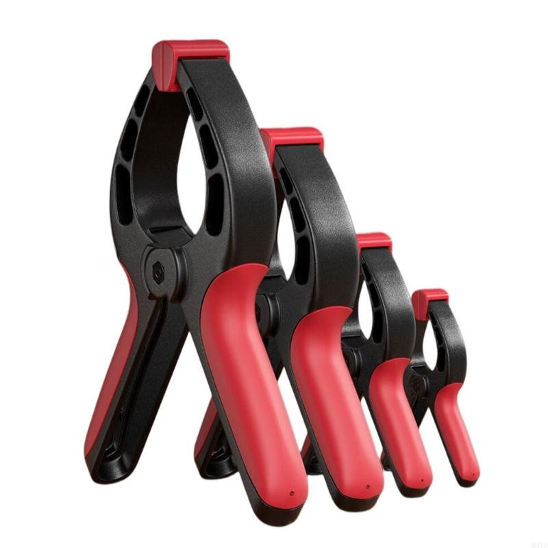 Strong A Plastic Spring Clamp with Flexible Rubber Jaw & Ergonomic Grip Workpiece Security Clamps for Woodworking M4YD