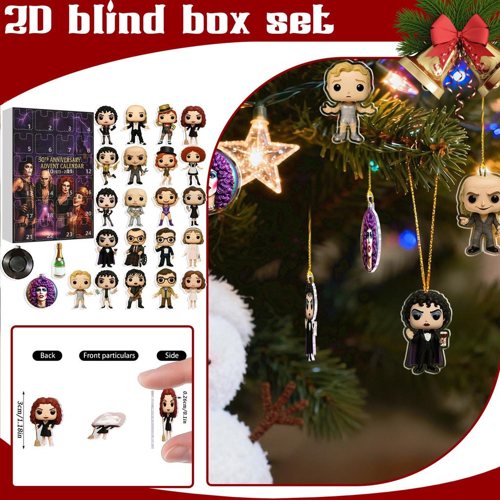 2D Adventní kalendář obsahuje 24 adventních kalendářů, odpočítávací kalendář a překvapivé sběratelské předměty.