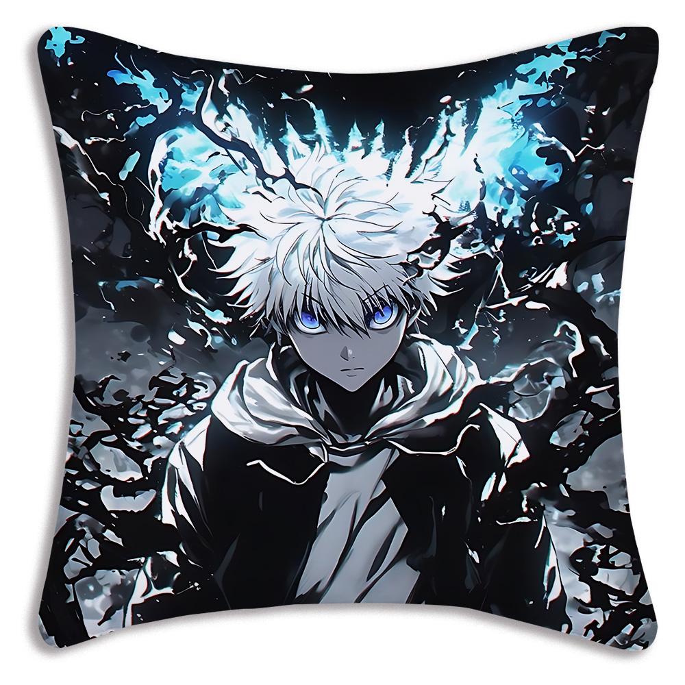 Anime For h-Hunter X HunterS Pillow Covers Cartoon Sofa Decorative Home Double-sided Printing Short Plush Cute Cushion Cover