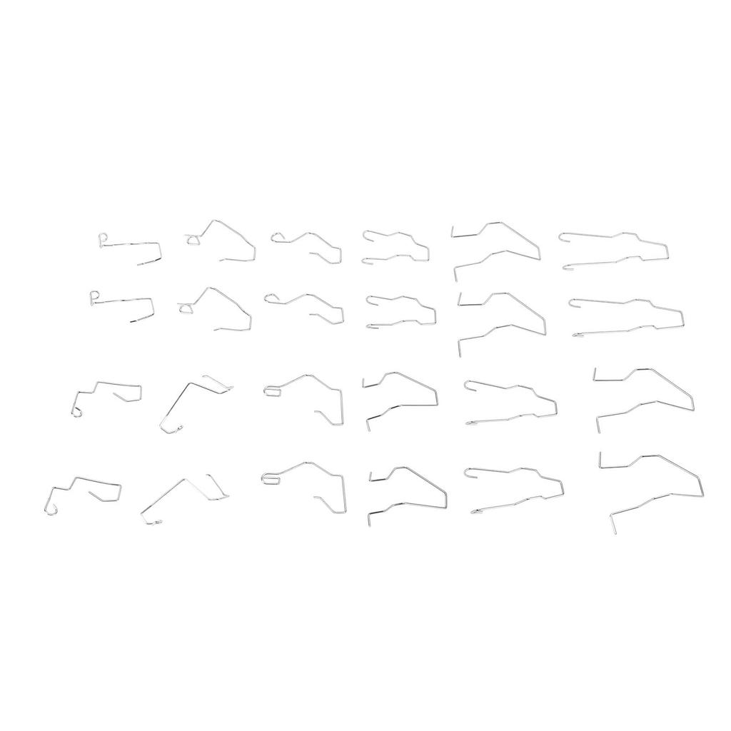 24 szt. Klips do żarówki samochodowej Stal nierdzewna Odporny Uniwersalne dopasowanie Sprężysty klips mocujący do reflektorów Żarówki H1 H3 H4 H7