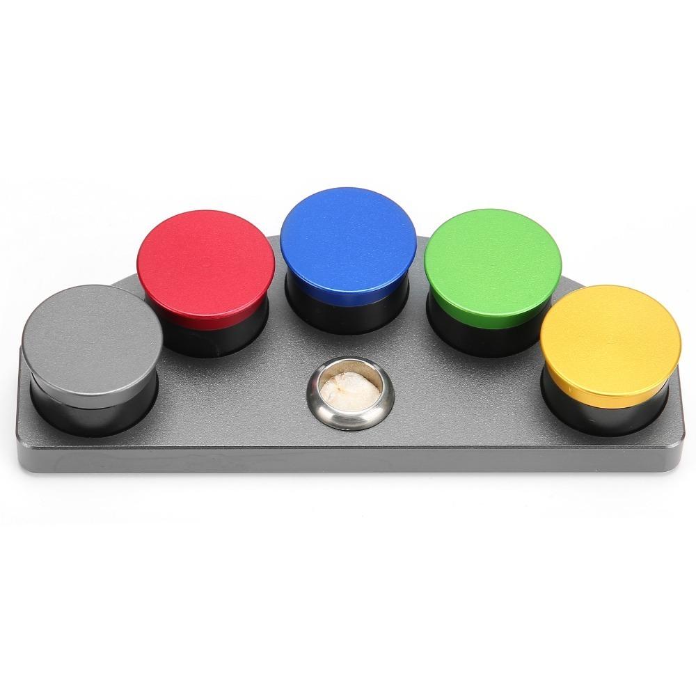 Durable 5 Colors Oil Dish 5-hole Anti-volatile Oil Cup Metal Ceramic Watch Tool Watch Repair