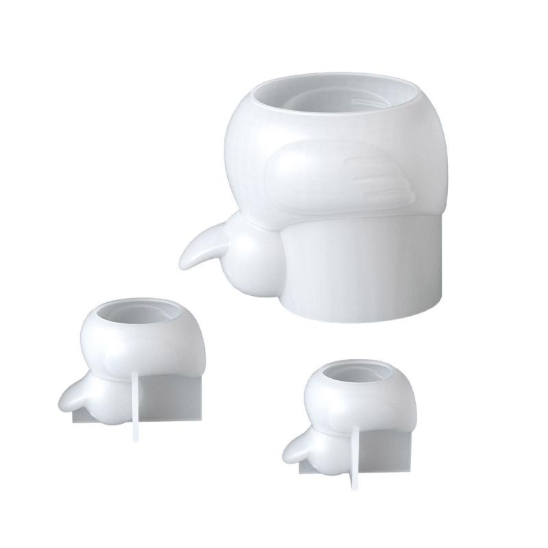 Flexible Silikon-Kerzenhalterform für dekorative Enten-Designs Zubehör für Weihnachten und festliche Anlässe