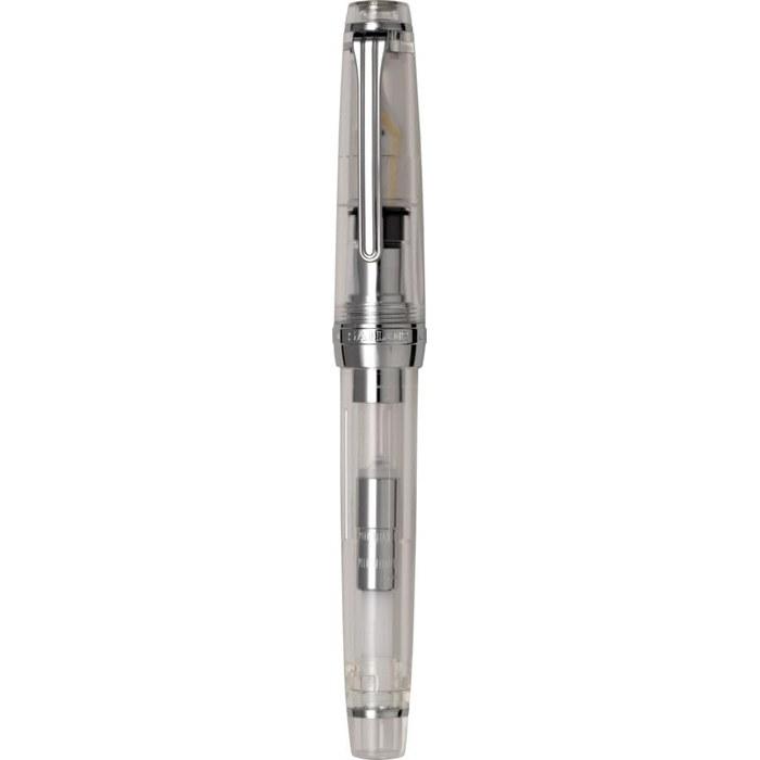 Sailor Professional Gear Fountain Pen Silver Demonstrator Model Medium Nib 11-3775-400 Clear