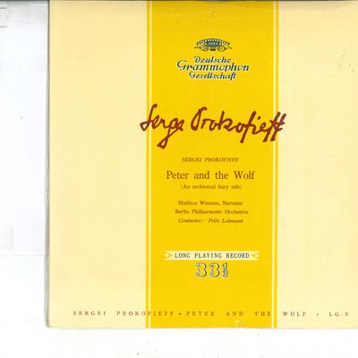 10inch Record PROKOFIEFF, MATHIAS WIEMAN, BERLIN  - Peter And The Wolf LG9 DEUTSCHE GRAMMO Japan Classical Used