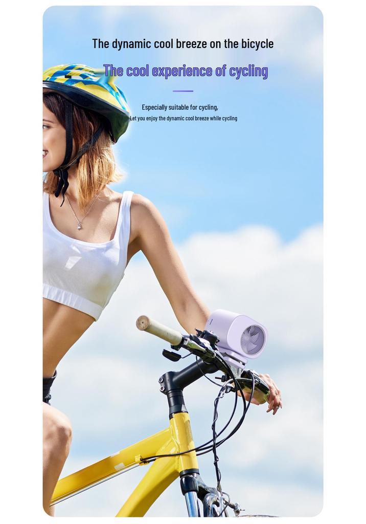 2026 T510 Portable Waist/Neck Fan with 199 Speeds and Clip-on Feature for Outdoor Use