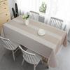 Groen-wit geblokt tafelkleed Eenvoudig elegant grijs tafelkleed Familiebijeenkomst Dagelijkse tafel Waterdichte decoratie