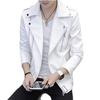 Men's PU leather jacket men's spring and autumn American retro loose casual boys trendy brand tooling
