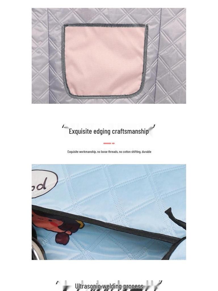 Summer Sunshade & Sun Protection EV Windshield & Handle Cover - Breathable, Oxford Cloth, Windproof for Electric Bicycles