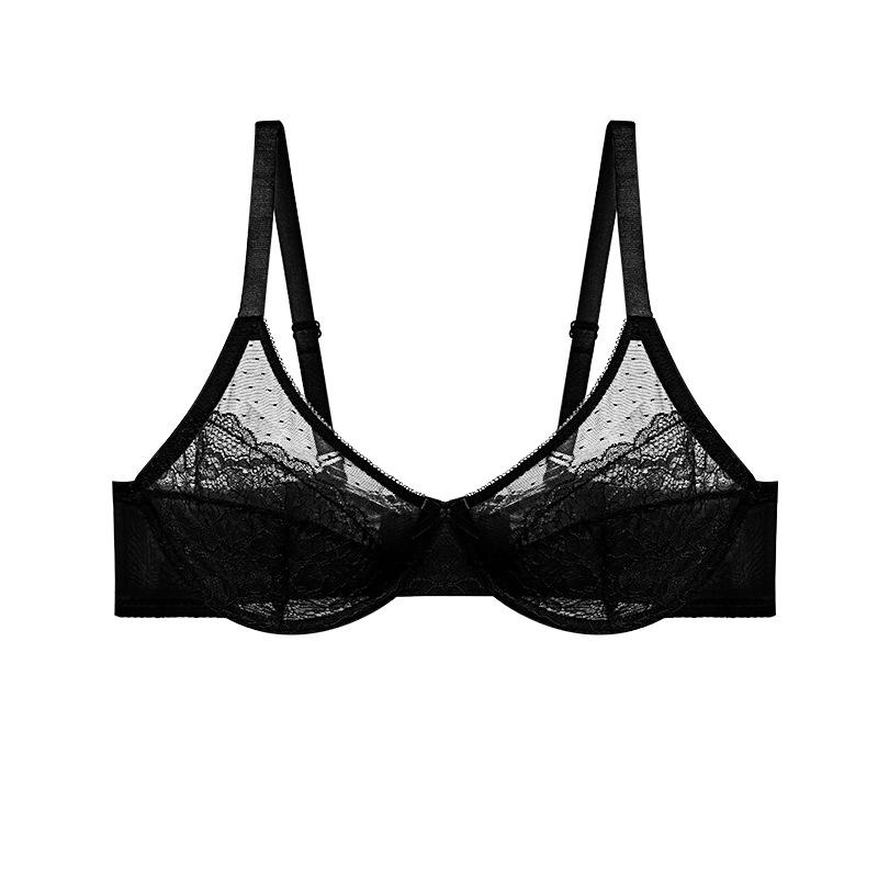 Francúzska sieťovaná push-up podprsenka pre plnoštíhle ženy - Sexy, jemná a s kosticami